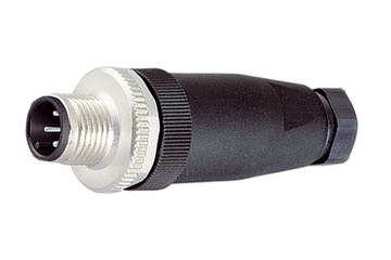 Binder M12-A Kabelstecker, 6.0 - 8.0 mm, ungeschirmt, 99 0487 12 08, 99 0429 12 04, 99 0437 12 05, schraubklemm, IP67, UL